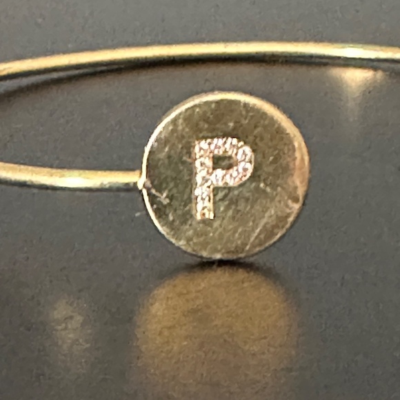 Tai Monogram Cuff Bracelet Initial "P" - Picture 7 of 8